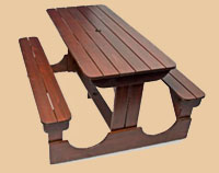 cottage walk-in bench